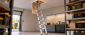 Telescopic loft Ladders