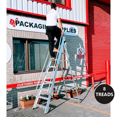 Professional Platform Step Ladders with Handrails
