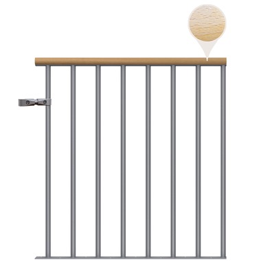 Classic Landing Banister - Pearl Grey