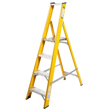 Super-Trade Glass Fibre Platform Step Ladder