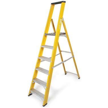 Super-Trade Glass Fibre Platform Step Ladder