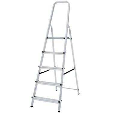 6 Step Light Weight Portable 150 kg Capacity Aluminium Step Ladder Household Folding Ladder 3 Step/4 Step/5 Step/6 Step/7 Step/8 Step 