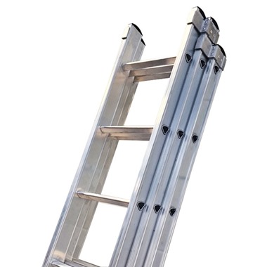 DMAX Triple Extension Ladder - Adjustable Stabiliser
