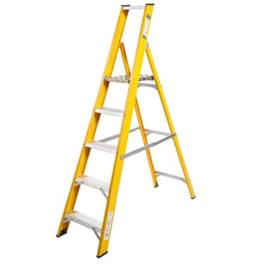 Super-Trade Glass Fibre Platform Step Ladder