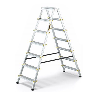 Pro Aluminium Double-Sided Step Ladder
