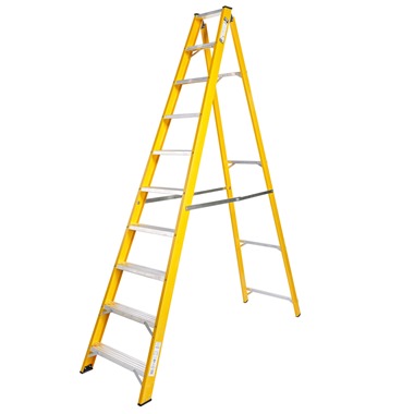 Super-Trade Glass Fibre Swingback Step Ladders