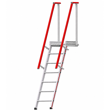 Hymer 8060 Stairs with Platform & Handrails