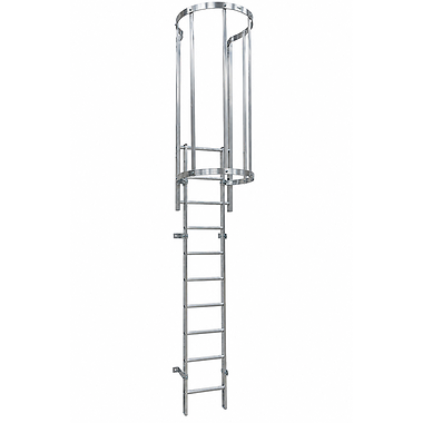 Fixed Vertical Ladder with Safety Cage & Walkthrough