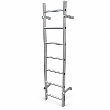 Fixed Vertical Roof Access Ladder - Aluminium