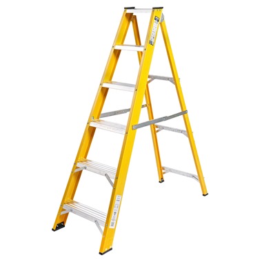 Super-Trade Glass Fibre Swingback Step Ladders