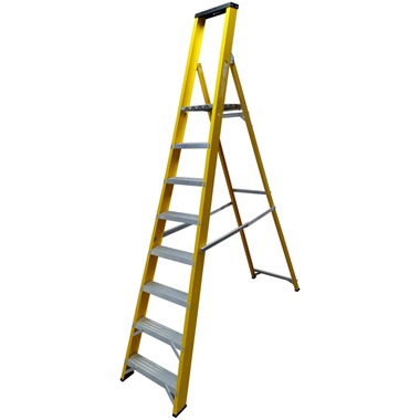 Super-Trade Glass Fibre Platform Step Ladder