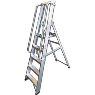 Professional Platform Step Ladders with Handrails