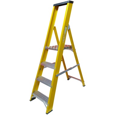 Super-Trade Glass Fibre Platform Step Ladder