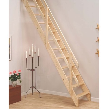 Dolle Lisbon Wooden Space Saving Staircase Kit
