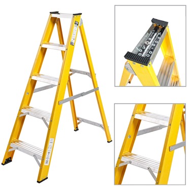Super-Trade Glass Fibre Swingback Step Ladders