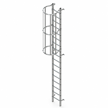 Fixed Vertical Ladder with Safety Cage