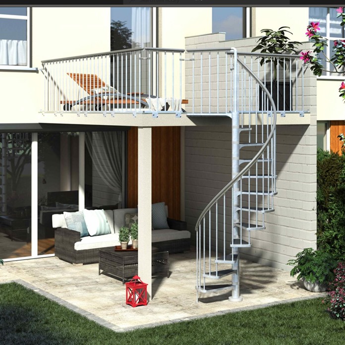 Toronto Outdoor Spiral Staircase