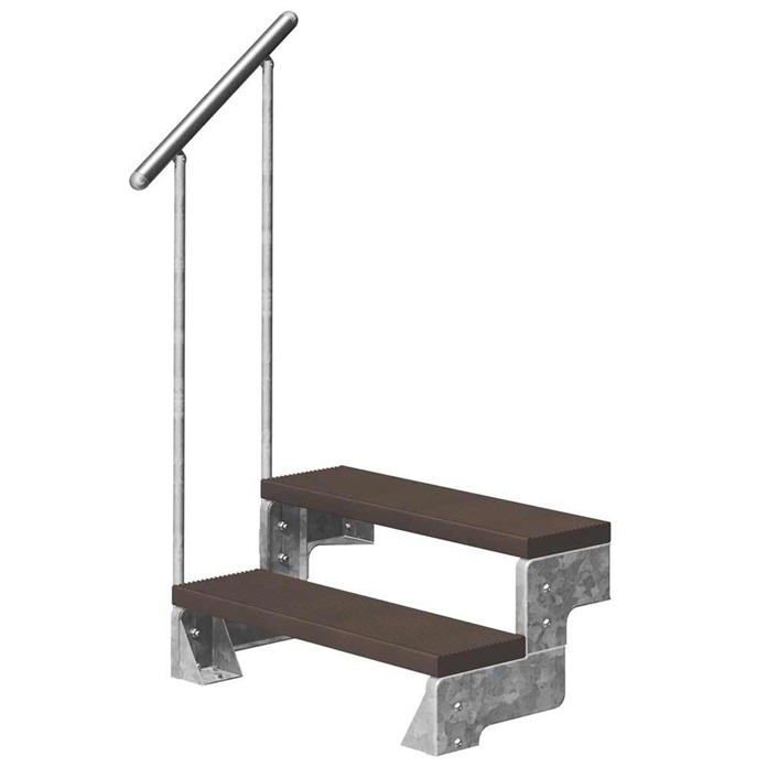 Trimax Gardentop Staircase with Handrail - Dark Brown