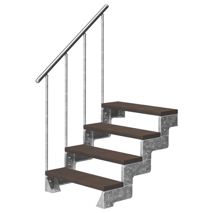 Trimax Gardentop Staircase with Handrail - Dark Brown