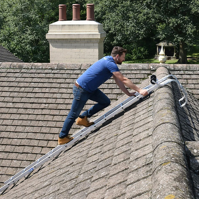 Industrial Double Section Roof Ladders