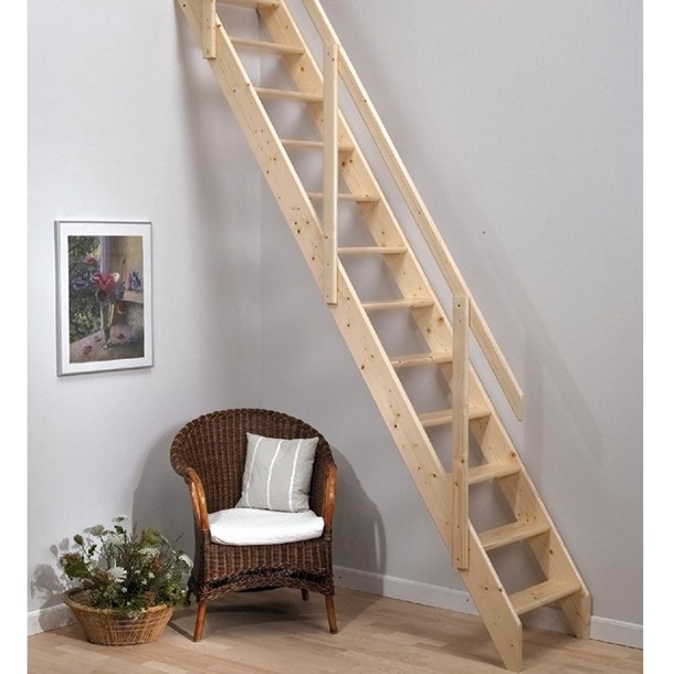 Dolle Madrid Wooden Space Saving Staircase Kit Loft Stair