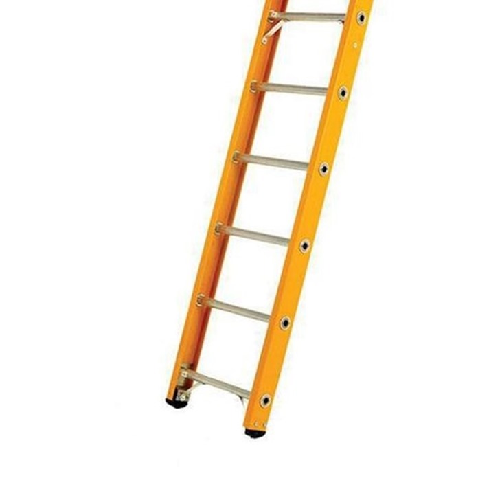 Glass Fibre Single Ladders Alloy Rungs