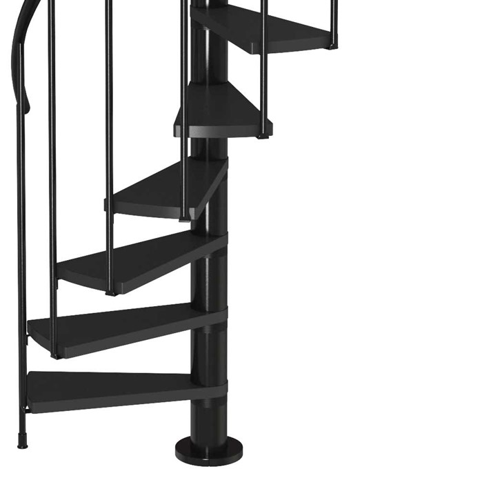 Calgary Anthracite Spiral Staircase 