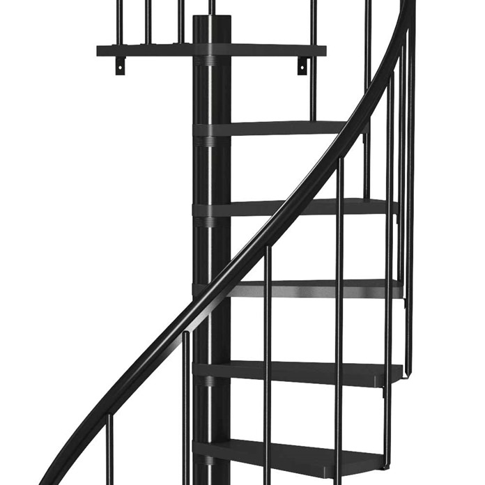 Calgary Anthracite Spiral Staircase 