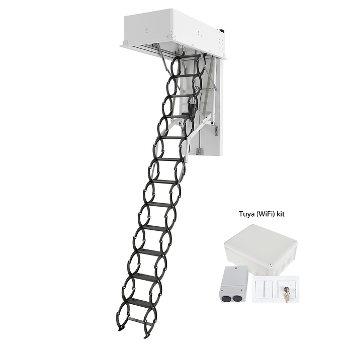 FAKRO LET Electric & WiFi Scissor Loft Ladder