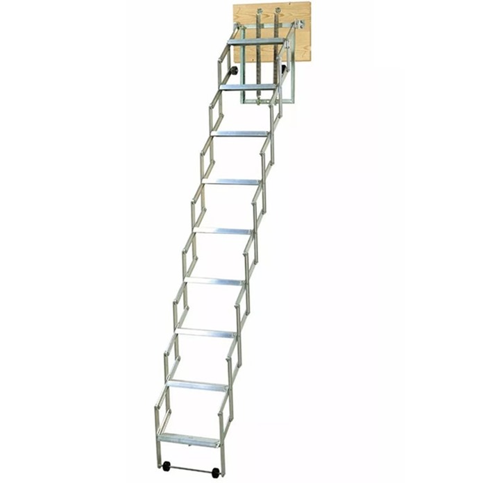 Dolle Allufix Concertina Wide Tread Loft Ladder