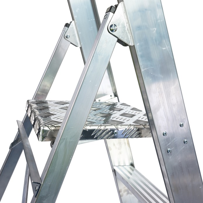 Step Ladderwith Rails Platform Step Ladder with Handrails | Free Delivery