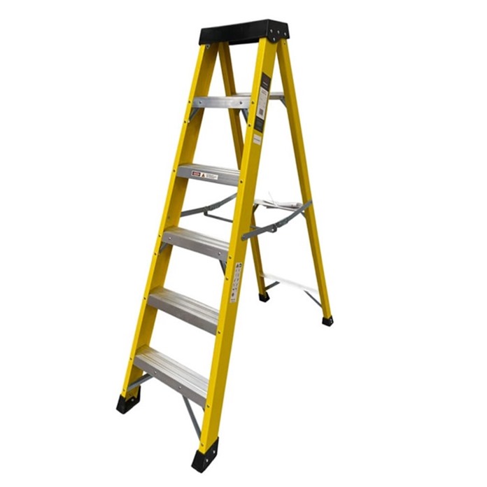 Lightweight GRP Swingback Step Ladders