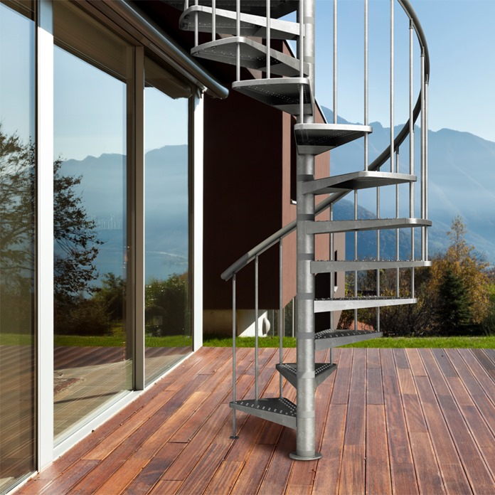 Toronto Outdoor Spiral Staircase