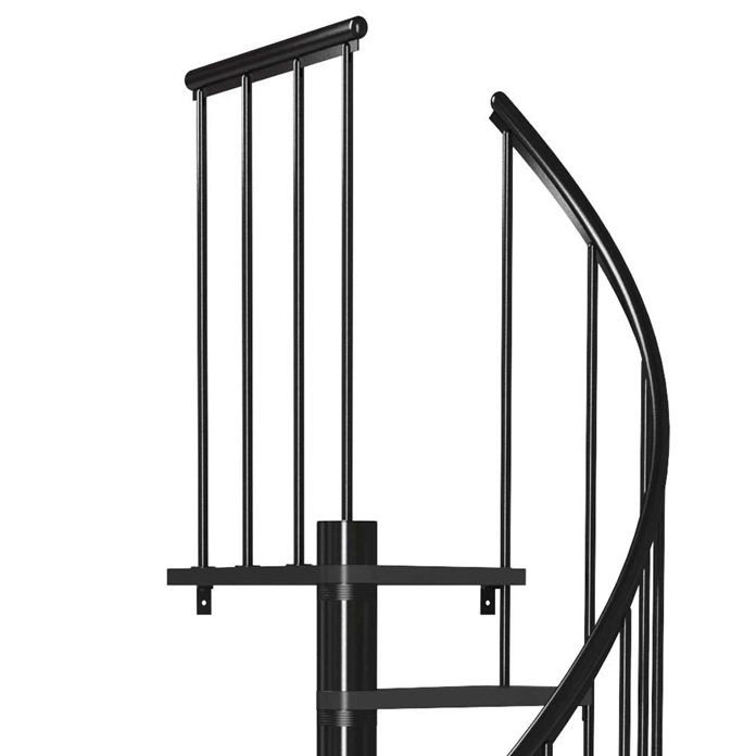 Calgary Anthracite Spiral Staircase 
