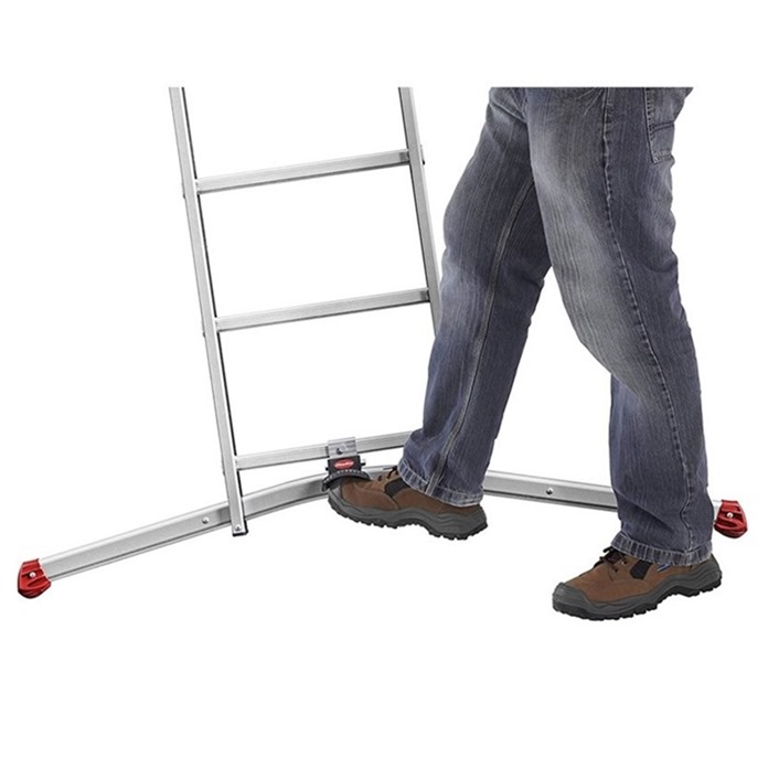 Hailo Combination Ladders with Adjustable Pedal