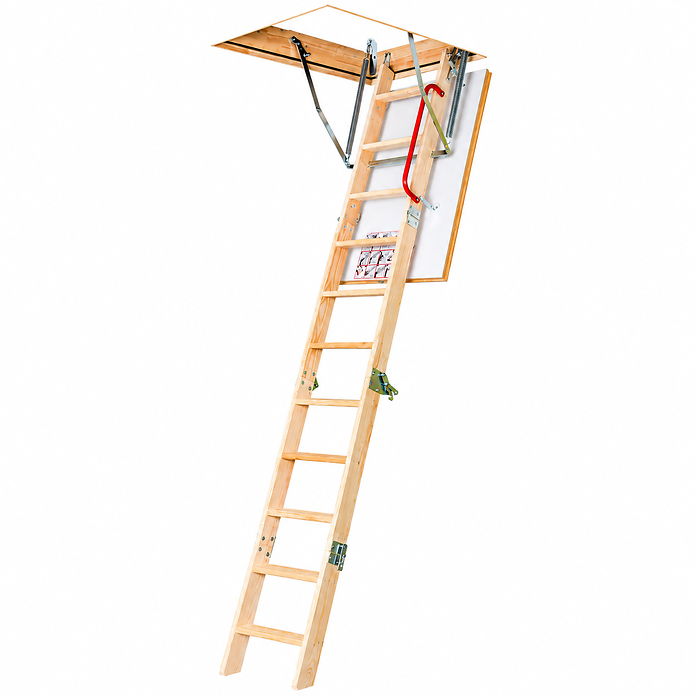 FAKRO LWK Komfort 4 Section Wooden Loft Ladder