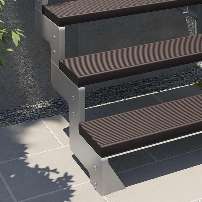 Trimax Gardentop Staircase with Handrail - Dark Brown
