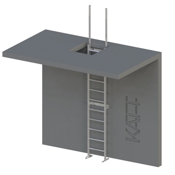 Vertical ladders with retractable stiles