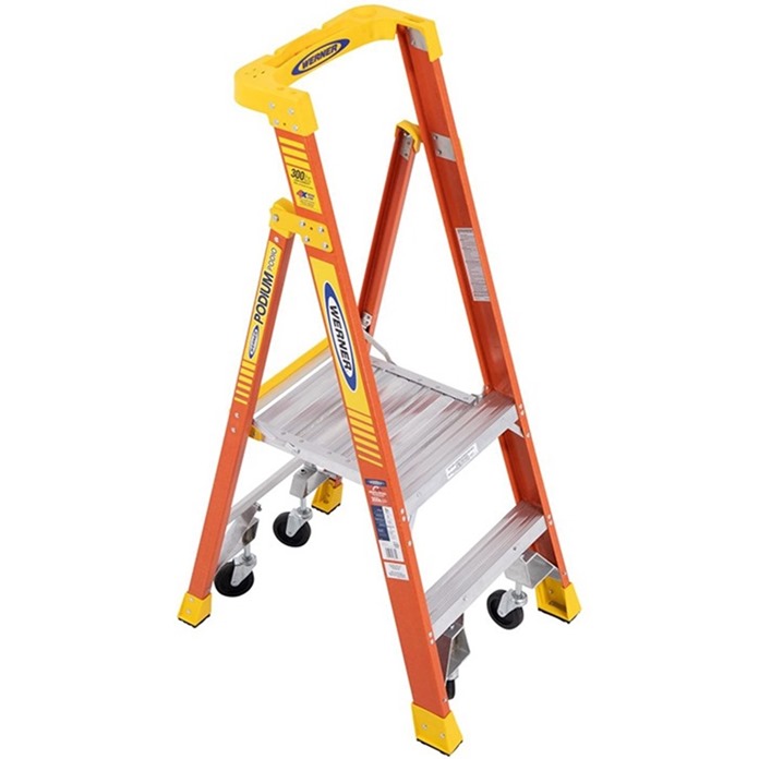 720 Series GRP Platform Step Ladder with Casters
