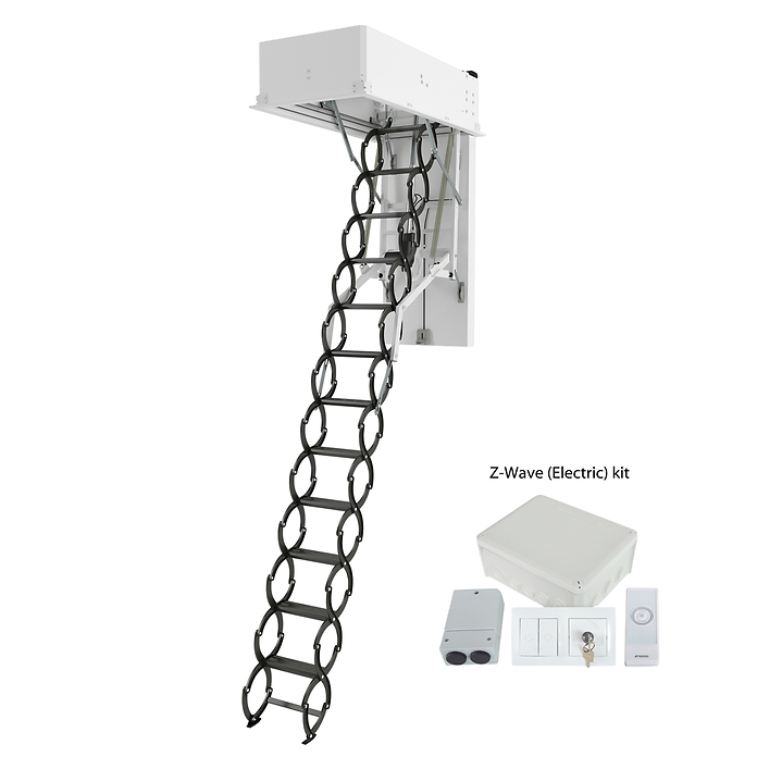 FAKRO LET Electric & WiFi Scissor Loft Ladder