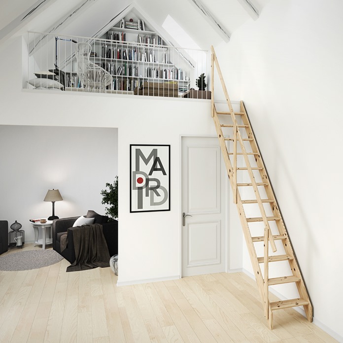 Dolle Madrid Space Saving Stairs