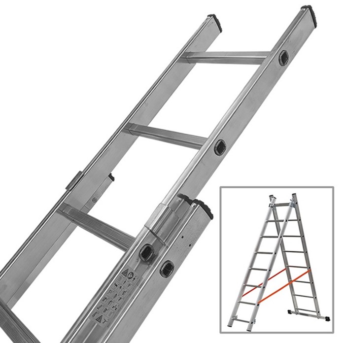 Hailo Double Section Combination Ladder