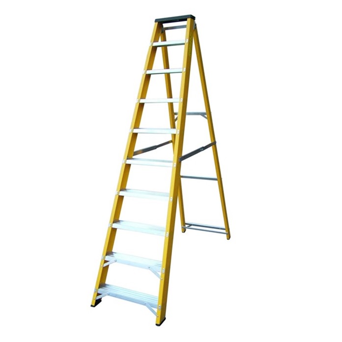 Light Trade Glass Fibre Swingback Step Ladders