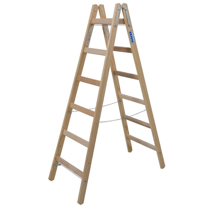 Krause Timber Double Sided Step Ladder