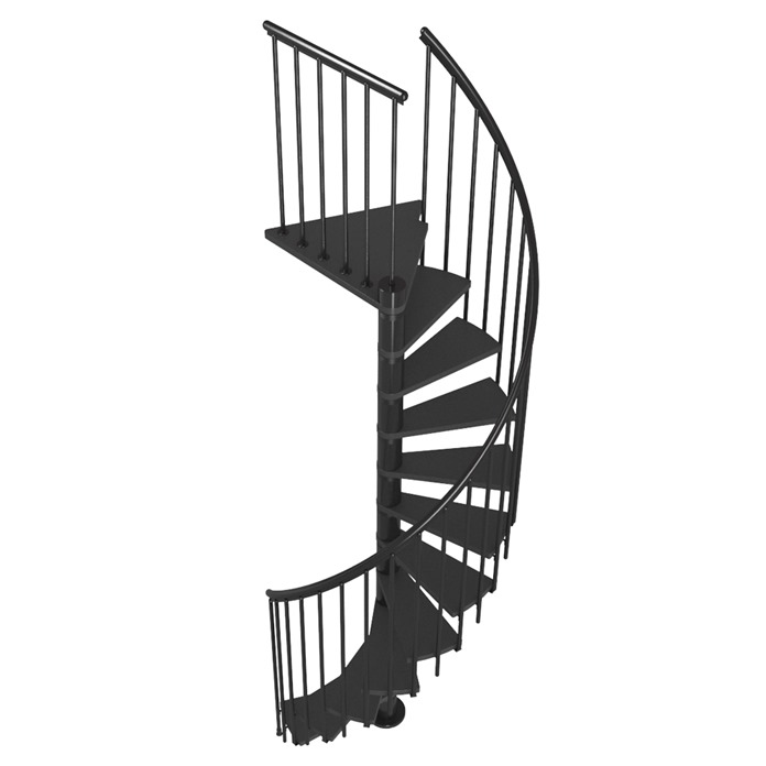 Calgary Anthracite Spiral Staircase 