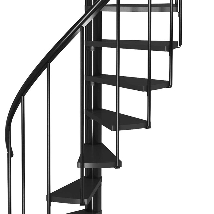 Calgary Anthracite Spiral Staircase 