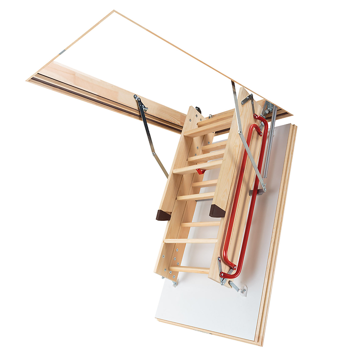 FAKRO LWL Extra Wooden Loft Ladder - Assisted Opening