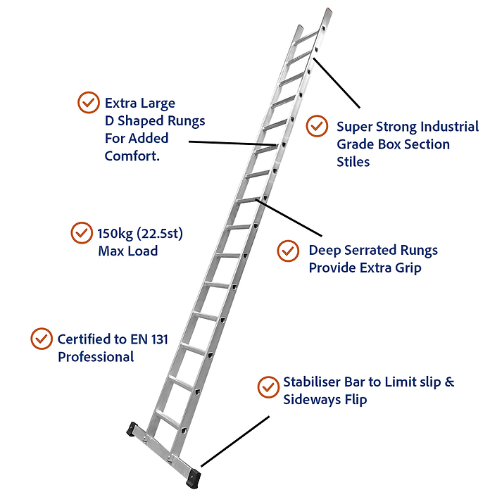 Heavy Duty Single Section Ladders
