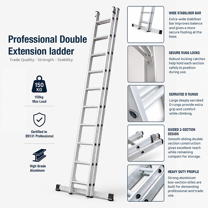 Lyte Professional Double Extension Ladders