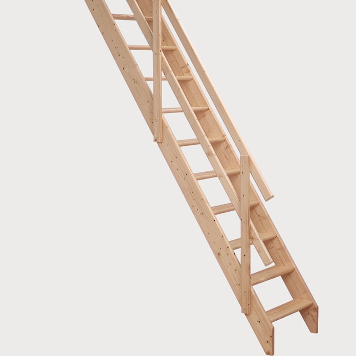 Dolle Lisbon Wooden Space Saving Staircase Kit